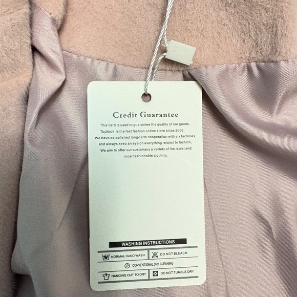 Women’s coat in a size L, dusty pink colour. - Picture 3 of 6